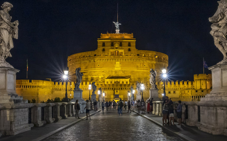 Il ruolo di Acea per l'illuminazione del Castel sant'Angelo di Roma