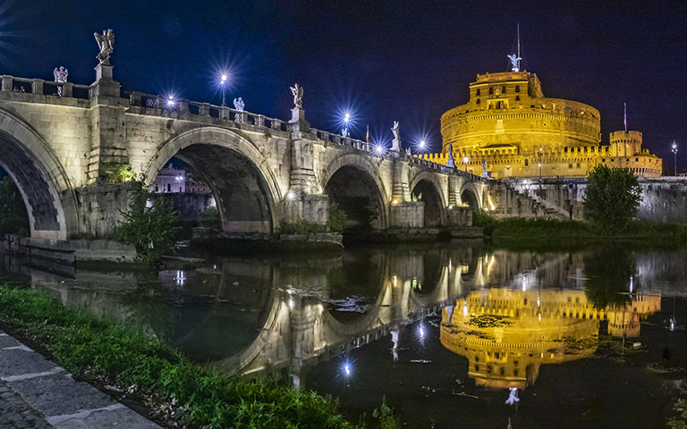 Le luci al LED di Acea per l'illuminazione artistica dei monumenti di Roma